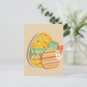 イースターエッグの記号を用いる挨拶状 シーズンポストカード (スタンド正面)