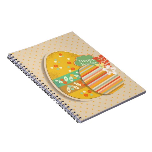イースターエッグの記号を用いる挨拶状 ノートブック (右側)