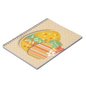 イースターエッグの記号を用いる挨拶状 ノートブック (左側)