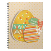 イースターエッグの記号を用いる挨拶状 ノートブック (正面)