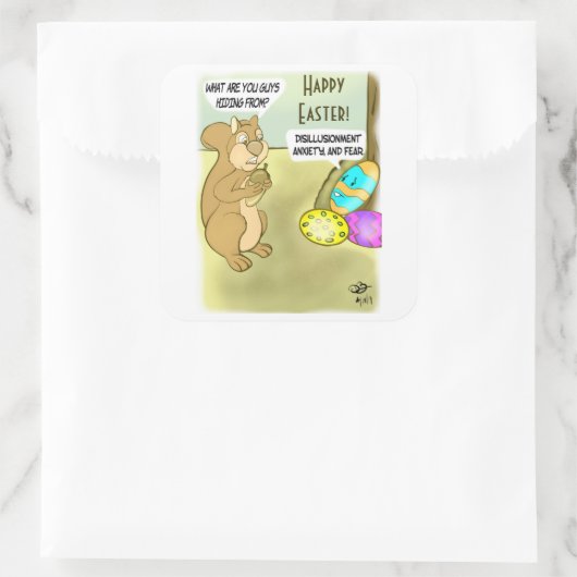 イースターエッグの非表示 スクエアシール (バッグ)