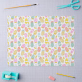 イースターエッグの鶏のかわいく美しいギフトパターン 薄葉紙 (クラフト)