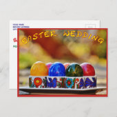 イースターエッグは日付はがきを保存 案内ポストカード (正面/裏面)