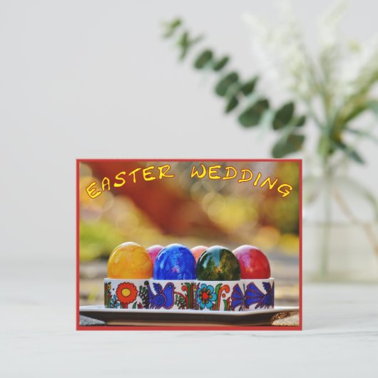 イースターエッグは日付はがきを保存 案内ポストカード (スタンド正面)