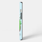 イースターエッグをかむかわいいウサギ iPhoneケース (左側面)