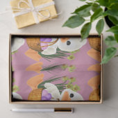 イースターエッグをバスケットに入れたアヒル 薄葉紙 (ギフト)