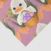イースターエッグをバスケットに入れたアヒル 薄葉紙 (詳細)