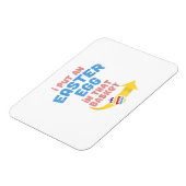 イースターエッグをバスケットに入れました 面白い妊娠発表 マグネット (左側)