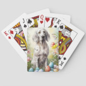 イースターエッグを使用した英語のセッター トランプ (裏面)