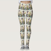 イースターエッグを使用した英語のセッター レギンス (正面)