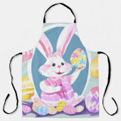 イースターエッグを持つバニー エプロン (正面)