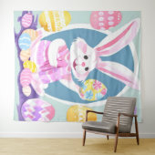 イースターエッグを持つバニー タペストリー (インサイチュ(横))