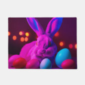 イースターエッグを持つバニー ドアマット (正面)