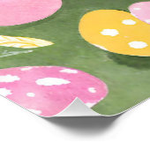 イースターエッグを持つバニー ポスター (コーナー)