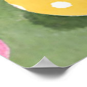 イースターエッグを持つバニー ポスター (角)