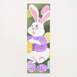 イースターエッグを持つバニー ヨガマット