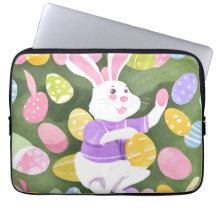 イースターエッグを持つバニー