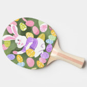 イースターエッグを持つバニー 卓球ラケット (横)