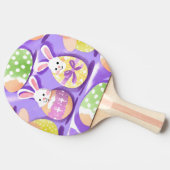 イースターエッグを持つバニー 卓球ラケット (横)