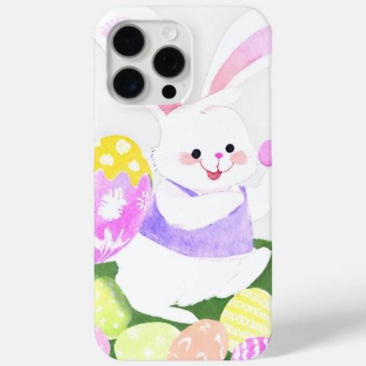 イースターエッグを持つバニー Case-Mate iPhoneケース (裏面)