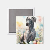 イースターエッグを持つ大きなダン マグネット (正面/裏面)