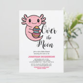 イースターエッグを持つ超キュートなアクソロトル 招待状 (スタンド正面)