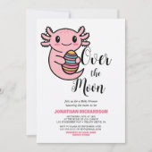 イースターエッグを持つ、とってもかわいいウーパールートル 招待状 (正面)