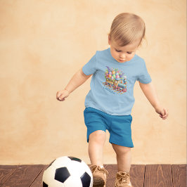 イースターエッグを搭載した列車のエンジン トドラーTシャツ