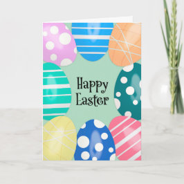 イースターエッグを飾った方への幸せなイースター シーズンカード