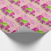イースターエッグアンドフラワーズハッピーイースター ラッピングペーパー (角)