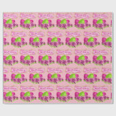 イースターエッグアンドフラワーズハッピーイースター ラッピングペーパー (フラット)