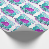 イースターエッグアンドフラワーズハッピーイースター ラッピングペーパー (角)