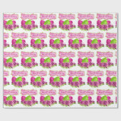 イースターエッグアンドフラワーズハッピーイースター ラッピングペーパー (フラット)