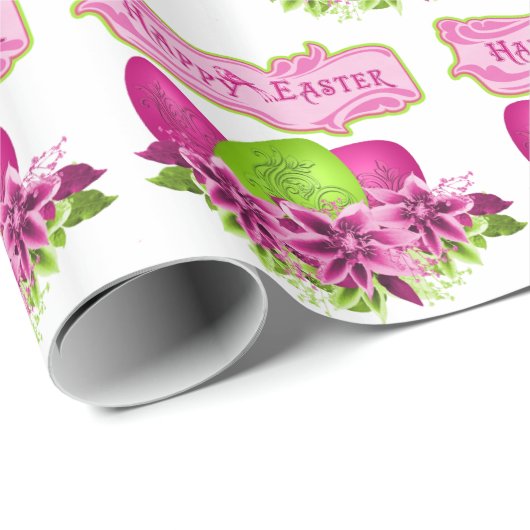 イースターエッグアンドフラワーズハッピーイースター ラッピングペーパー (ロールコーナー)