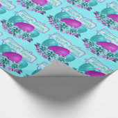 イースターエッグアンドフラワーズハッピーイースター ラッピングペーパー (角)