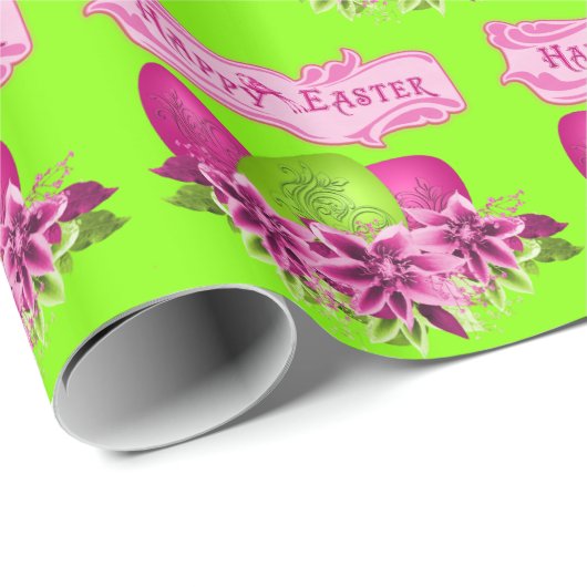 イースターエッグアンドフラワーズハッピーイースター ラッピングペーパー (ロールコーナー)