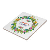 イースターエッグアンドフラワーズリース タイル (側面)