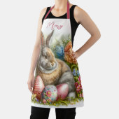 イースターエッグアンドホリデーラビットプリントオールオーバー エプロン (インサイチュ)