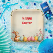 イースターエッグアンドリトルラビットコレクシ人気があるョン ペーパープレート (パーティー)