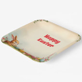 イースターエッグアンドリトルラビットコレクシ人気があるョン ペーパープレート (傾斜あり)