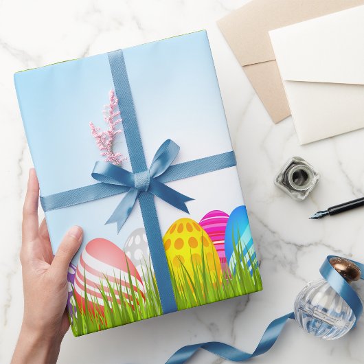 イースターエッグイングラスラッピング紙 ラッピングペーパー