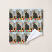 イースターエッグインディゴ バスタオルセット (ウォッシュタオル)