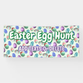 イースターエッグイースターエッグ狩りイースターパーティーウェルカム 横断幕 (横)