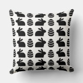 イースターエッグイースターバニーハッピーイースター クッション (裏面)