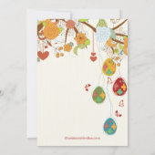 イースターエッグイースターブランチディナーパーティの招待状 招待状 (裏面)