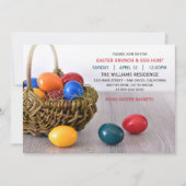 イースターエッグイースターブランチディナーパーティの招待状 招待状 (正面)