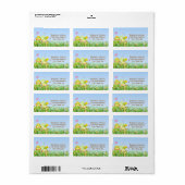 イースターエッグイースター住所 シール (フルシート)