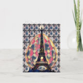 イースターエッグエッフェルタワー、パリフルーアデリス シーズンカード (裏面)