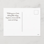 イースターエッグエッフェルタワー、パリフルーアデリス シーズンポストカード (裏面)