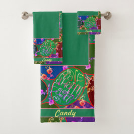 イースターエッグオングリーン バスタオルセット